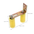 thumbnail image 2 of Minkissy Nylon Yellow Slide Gate Guide Roller 1Set For Sliding Doors And Gates With Smooth Operation, 2 of 8