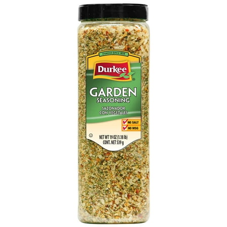 Durkee Garden Seasoning - 19 oz. container, 6 per case