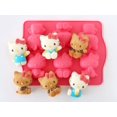 thumbnail image 1 of HELLO KITTY Silicone Mold Baking Muffin Chocolate Fondant Ice Tray Sanrio JAPAN, 1 of 4