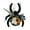 1pc, variant on OIUR Spider Wreath Wooden Black Spider Wreath with Artificial Flowers Front Door Hanging Decoration for Floral Arrangement Halloween Wall Window Decor
