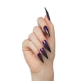 thumbnail image 3 of KISS Salon Color Halloween Fake Nails, Purple, Extra Long Length, Stiletto Shape, 'Carnival Bash', 31 Ct., 3 of 8