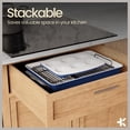 thumbnail image 5 of 8-Piece Stackable Bakeware Set - Aluminized Steel with Ceramic Non-Stick Coating, Healthy Baking, Ergonomic Handles, Cooling Rack, Non-Toxic, Oven-Safe, Durable Quality, 5 of 7