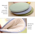 thumbnail image 4 of Bearachild Cojín de asiento de 12,9 pulgadas, cojín antideslizante para silla de algodón, alfombrilla gruesa para taburete, cómoda para sala Decoración del hogar punto gris Diámetro 33cm, 4 of 6