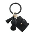 thumbnail image 2 of AMERTEER Detachable PU Leather Keychain Card Holder Circle Bracelet Wristlet Keychain for Girlfriend Mother Friend, 2 of 10