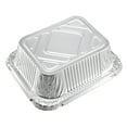 thumbnail image 4 of Unique Bargains 6' x 4.7' Aluminum Foil Pans, 15oz Disposable Trays Containers 100 Pack, 4 of 5