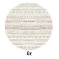 thumbnail image 7 of VUNATE 8'x8' Round Washable Boho Area Rug, Non-Slip Moroccan Rug for Living Room, Soft Neutral Geometric Indoor Carpet, Brown, 7 of 7