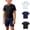 Black, variant on ATOGUTA Boy Sun Shirt Short Sleeve Tops Crewneck Cute Quick Dry Girls Tee Shirt Navy, Size 4T-12