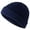 Navy Blue, variant on Mens Mini Short Fisherman Beanie Hat Winter Warm Knitted Ribbed Docker Skull Cap