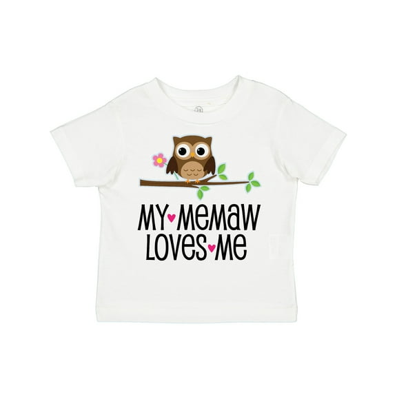 Inktastic My Memaw Loves Me Girl Owl Girls Toddler T-Shirt