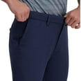 thumbnail image 4 of Haggar Mens Cool Right Performance Flex Stria Slim Fit Flat Front Pant 34W x 30L Ink, 4 of 6