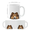 thumbnail image 4 of WIRESTER 11oz 325ml Ceramic Tea Cup Coffee Mug With Handgrip For Gift, Birthday, Anniversary, Christmas - Animal Sable Sheltie Shetland Sheep Dog, 4 of 7
