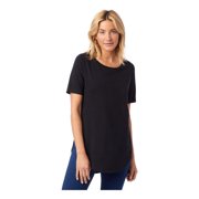 Alternative - Organic Half Sleeve Tunic - Color - True Black - Size - L