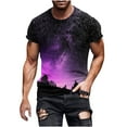thumbnail image 1 of T-shirts Surdimensionnés pour Hommes Cheval Rétro Imprimé 3D Col Rond Manches Courtes T-shirt de Printemps et d'Automne pour Hommes Chandails pour Hommes Chandails d'Entraînement pour Hommes Liquidation en Liquidation Gris 4TG, 1 of 5