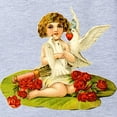 thumbnail image 2 of CafePress - Vintage Cupid On Lily Pad - Cute Infant Baby Football Bodysuit, 2 of 3