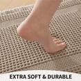 thumbnail image 5 of JIATER Waffle Bathroom Rugs 32x20,Soft Absorbent Bath Mat Non-Slip Backing Quick Dry Washroom Mats,Brown, 5 of 9