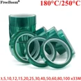 thumbnail image 1 of Cinta de película PET de 3 mm a 100 mm, color verde, resistente al calor y a altas temperaturas, para soldadura de PCB, revestimiento SMT, protección aislante, 13/5 unidades, 1 of 5