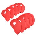 thumbnail image 1 of Naiovety Paquete de 10 fundas para palos de Golf, Kit de fundas para cabeza de etiqueta de número, Protector portátil para deportes al aire libre, Golf Rojo Naiovety OD021171-01, 1 of 6
