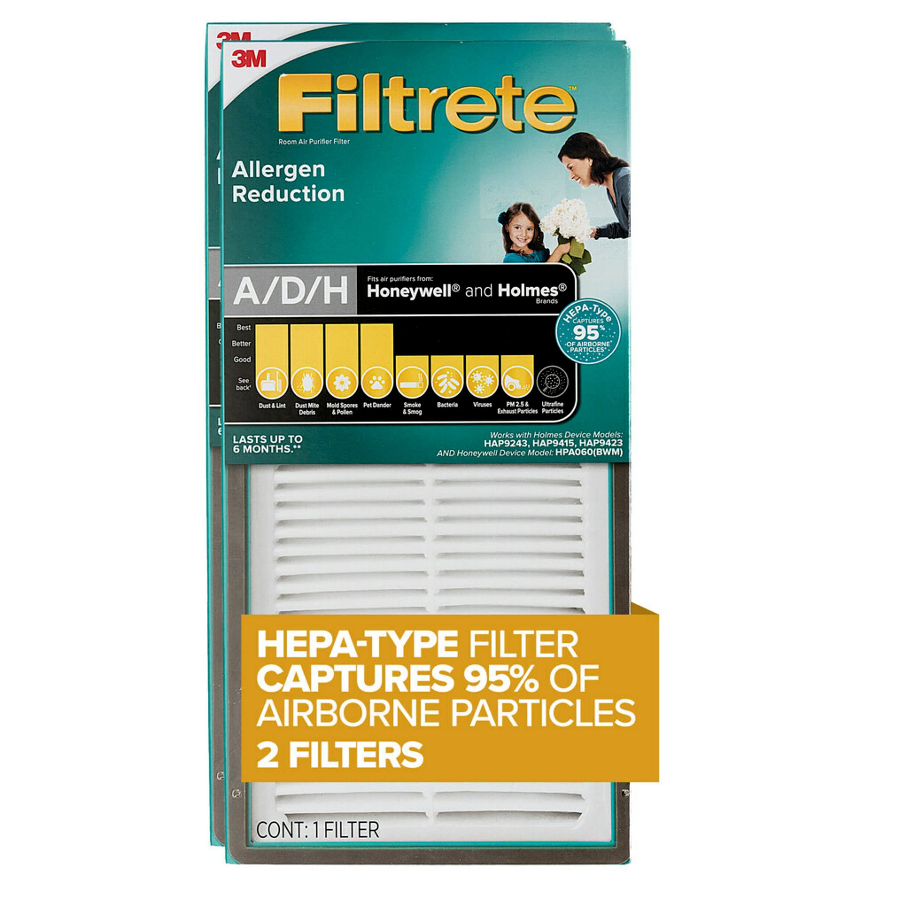 Filtrete Allergen Reduction HEPAType Room Air Purifier Filter