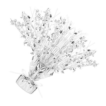 LABSERRON 1Set Metal Foil Star Party Table Decor Silver Centerpieces for Tables