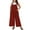 4017-Brick Red, variant on CASSIE LIZ Jumpsuit for Women Plus Size 5X Red Adjustable Strap Dressy Fall Casual Sleeveless Wide Leg Winter Knit Overalls Outfits Clothes with Pocket 5XL 26W 28W