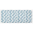 thumbnail image 1 of Modern Kitchen Mat, Whale Fish Swimming in the Ocean Sea Fins Marine Underwater Design, Plush Decorative Kitchen Mat with Non Slip Backing, 47" X 19", Dark Sky Blue, by Ambesonne, 1 of 1