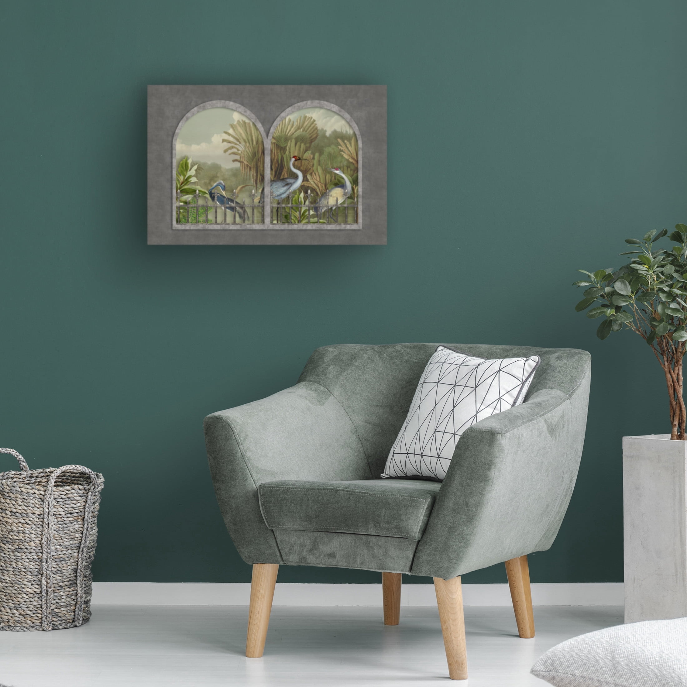Trademark Fine Art Andrea Haase  Cranes No1 Canvas Wall Art