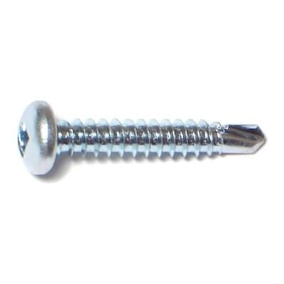 

#8-18 x 1 Zinc Square Drive Pan Head Self-Drilling Screws (100 pcs.)