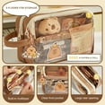 thumbnail image 4 of Large Capacity Pencil Case with Sticker Cartoon Capybara Pencil Pouch Pencil Bag Lovely Pen Bag Gift for Student, 4 of 13