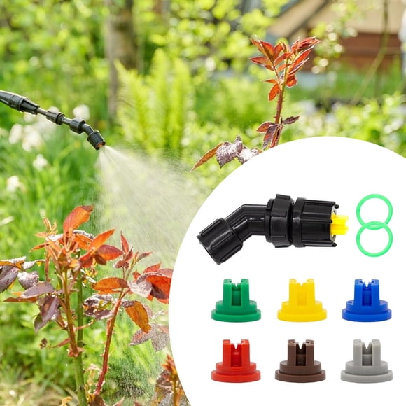 Boquilla de pulverizador granja rociador eléctrico eléctrico boquilla en forma de ventilador plano 0.15-0.6 mm poro para huertos de césped de riego de