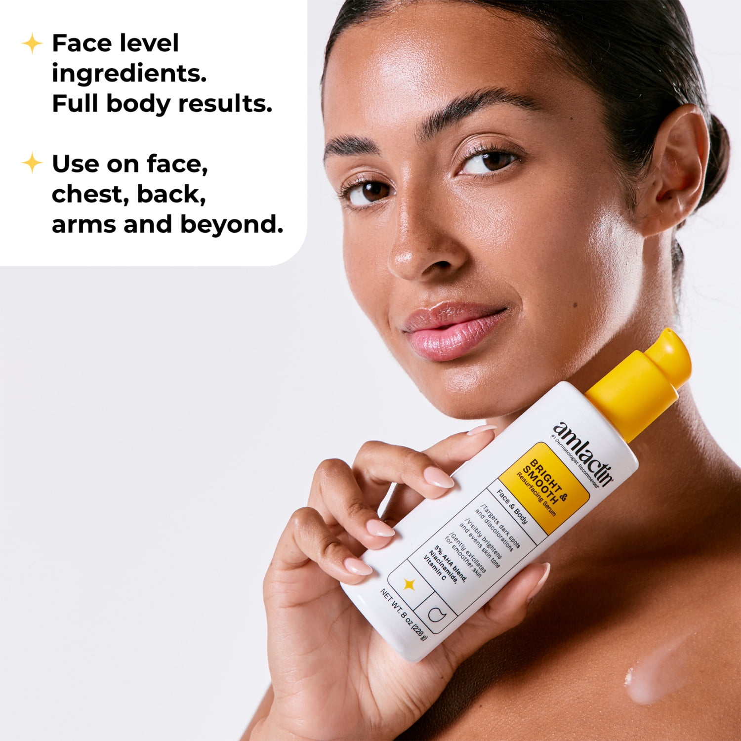 Amlactin Bright and Smooth Resurfacing Serum, 8oz