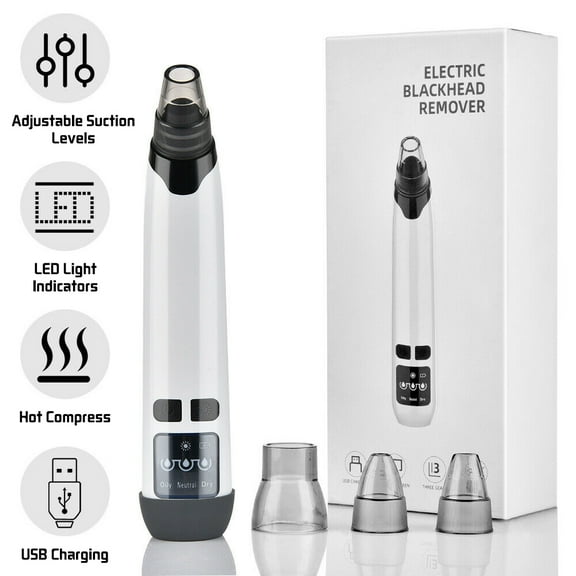 AAOMASSR Blackhead Remover Pore Vacuum Facial Cleaner Electric Acne Extractor US