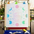 thumbnail image 5 of 12x12 Inch Moon Phase Stencil Mushrooms Templates Stars Pattern Large Reusable Plastic Square Stencils Magical Stencils Witch Wicca Stencils Sign for Painting on Wood Wall Floor Fabric, 5 of 7