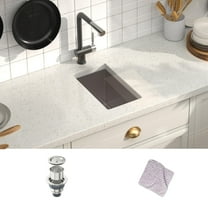 Bar Sink, 10 x 17 inch Undermount Kitchen Sink, 16 Gauge Stainless Steel Sink, Handmade for Kitchen Sink, Bar Sink, or Outdoor Sink