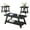 Black#2, variant on Coffee Tables Athens Contemporary Replicated Wood Shelf Coffee Set Table in Black Finish,Coffee Tables With Storage