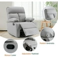 Alwalue Small Rocking Recliners Chair with Adjustable Footrest for Small Spaces Swivel Rocker