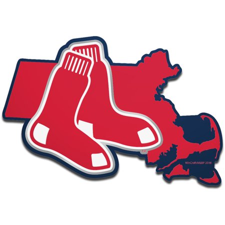 Boston Red Sox Wincraft Metallic State Shape Acrylic Auto Emblem