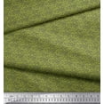 thumbnail image 2 of Soimoi Green Heavy Satin Fabric Brush Stroke & Dots Abstract Decor Fabric Printed Yard 54 Inch Wide, 2 of 3