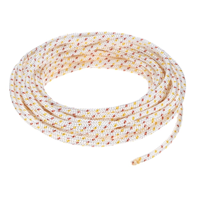 Cuerda de arranque de retroceso Uxcell 5.5mm 10m Cuerda de nylon para motosierra Blanco Rojo Amarillo