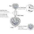 thumbnail image 4 of Briana Williams Clear, CZ 316L Stainless Steel 14G Navel Belly Button Rings 0.39", 5 Count, 4 of 4