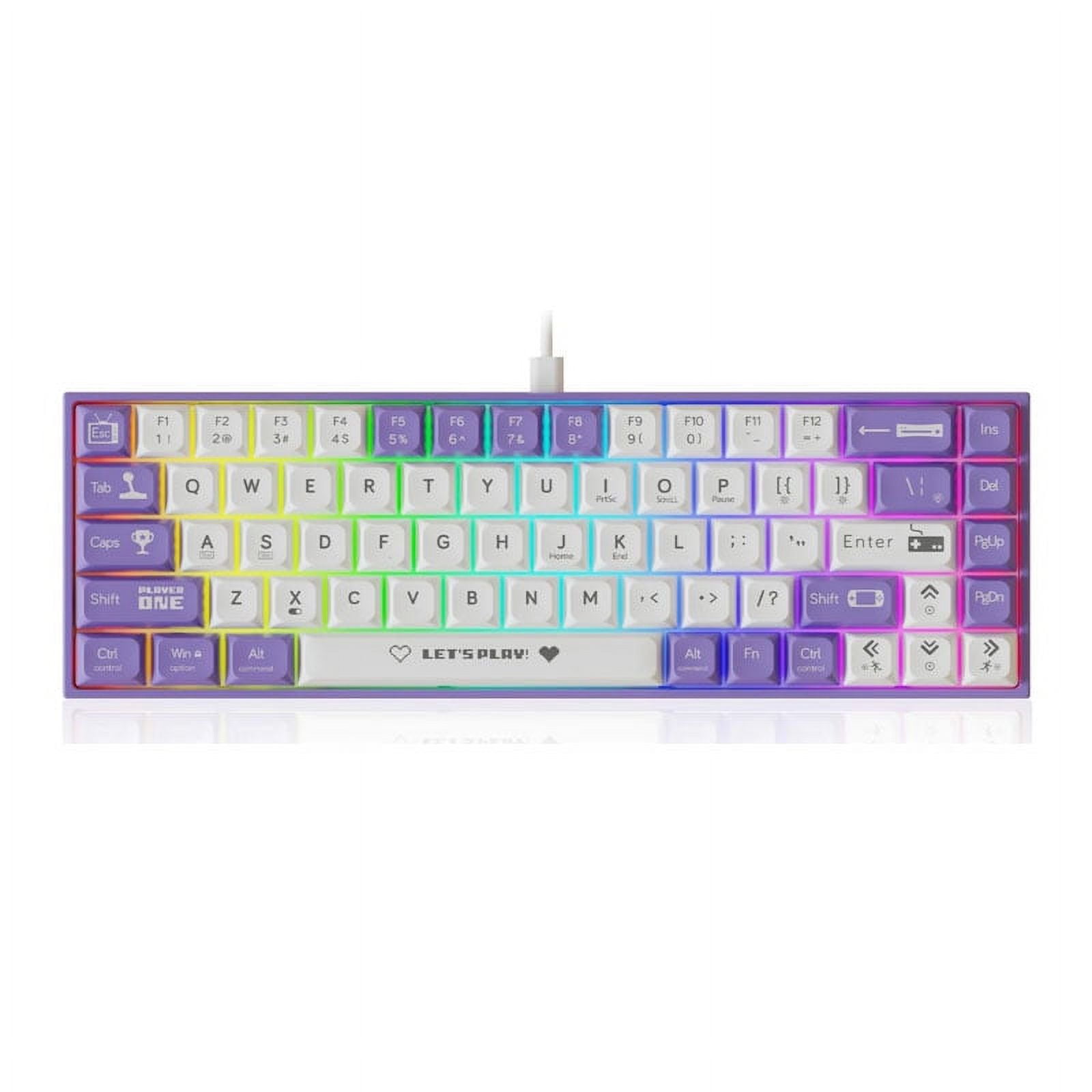 AJAZZ AK680 65% Gaming Mechanical Keyboard Wired Gamer Keyboard