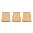 thumbnail image 2 of Pantalla de tela moderna, pantalla de tela de 3 piezas, pantallas de lámpara altas y pequeñas, pantalla de lámpara de mesa, tecnología avanzada, 2 of 8