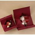 thumbnail image 5 of 50pcs/lot Candy Bags Paper Folding Box Wedding Souvenir Present Package with Bownot for Guest Giveaways (wine red,L（17*10*10cm）), 5 of 7