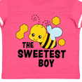 thumbnail image 4 of Inktastic The Sweetest Boy with Bee and Honey Combs Boys or Girls Toddler T-Shirt, 4 of 5