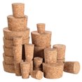 thumbnail image 1 of ARTIBETTER 25 tapones de corcho para botellas de vino, tapones antigoteo, tapones cónicos para botellas de vino y cerveza, 1 of 7