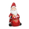thumbnail image 4 of Figura de Papá Noel para decoración navideña, adorno de resina, escultura navideña para chimenea de patio, 4 of 9
