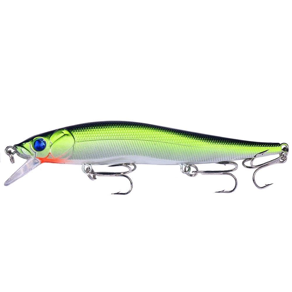 HENGJIA Minnow Bass Fishing Lures, Jerkbait Lure Set Hard Baits Crankbait for Catfish Walleye Trout Fishing Bait 6Pcs/kit