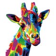 thumbnail image 2 of Kit de pintura por números sin marco DIY Color jirafa lienzo pintado a mano ilustraciones Likrtyny decoración de arte, 2 of 9