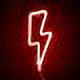 thumbnail image 4 of Jinsinto Neon Light, LED Lightning Sign Shaped Decor Light, Christmas Wall Decoration (Red), 4 of 5