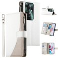 thumbnail image 4 of Funda cartera GANGXUN para OPPO Reno 11F 5G , cuero PU con tarjetero, cremallera, correa de mano, soporte y protección 609°, 4 of 6