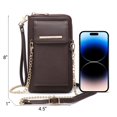 thumbnail image 4 of Bandolera Dasein Phone Monedero para mujer, de piel vegana, 4 of 6